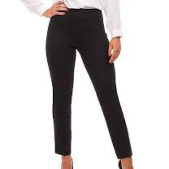 Spanx Pants Womens 1X Black Perfect Pants Ponte Slim Straight Pants (34x30) - Picture 1 of 11